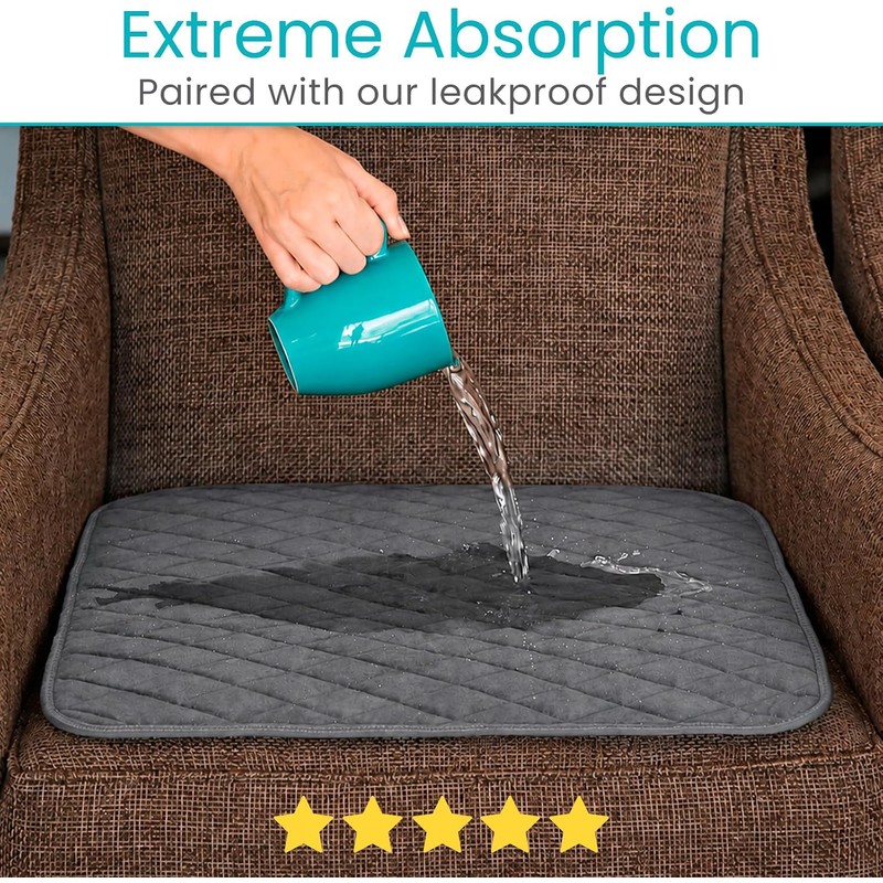 Sures Waterproof Chair Pads for Incontinence (22" x 21") -