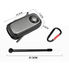 For Insta360 X4 Protective Case, Storage Bag, Storage Case, Insta360 X4 Cover, EVA+Nylon Material, Carrying Case, Cover, Portable, Scratch-Resistant, Portable Storage Case, Lens Cover, Black, Camera