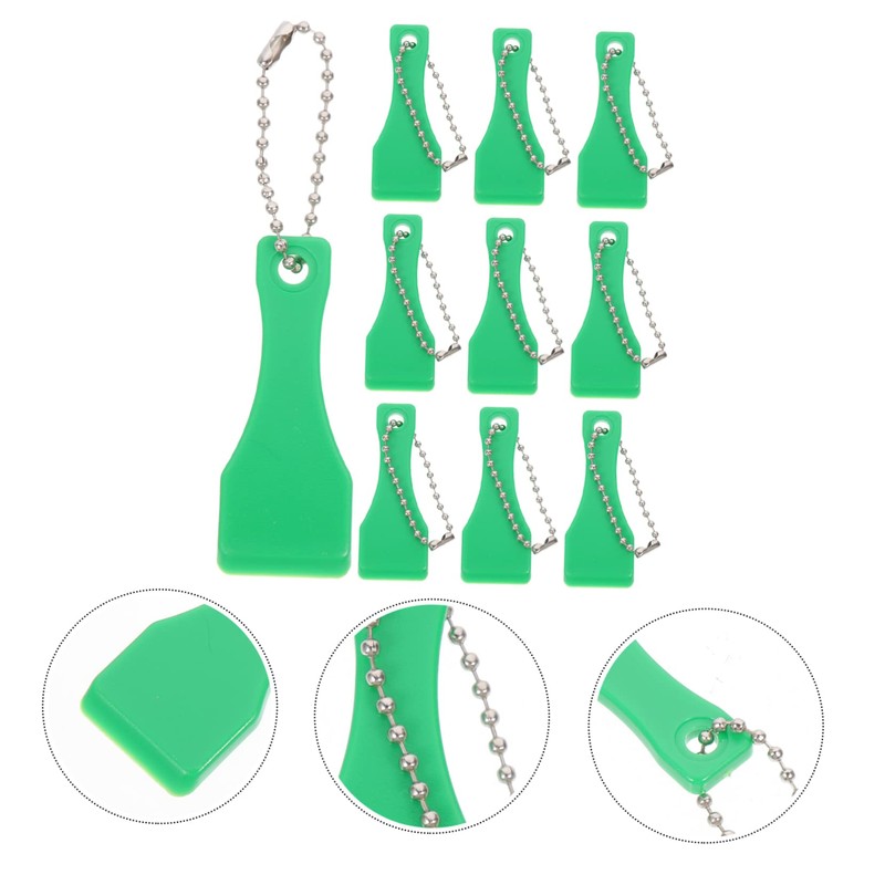 Operitacx 10pcs Plastic Lottery Scratchers Blank Scratch Off Tools for