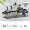 Clara Clark Shower Organizer - Adhesive Shower Shelf Caddy, Rustproof