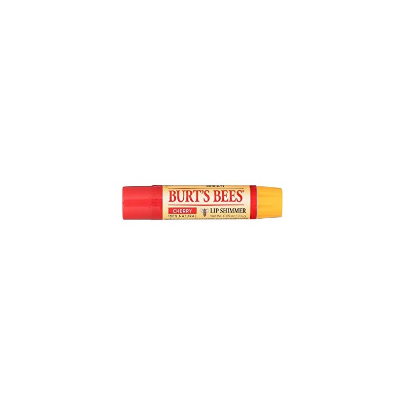 Burt's Bees Lip Shimmer, Cherry 0.09 Ounce (Pack of 4)