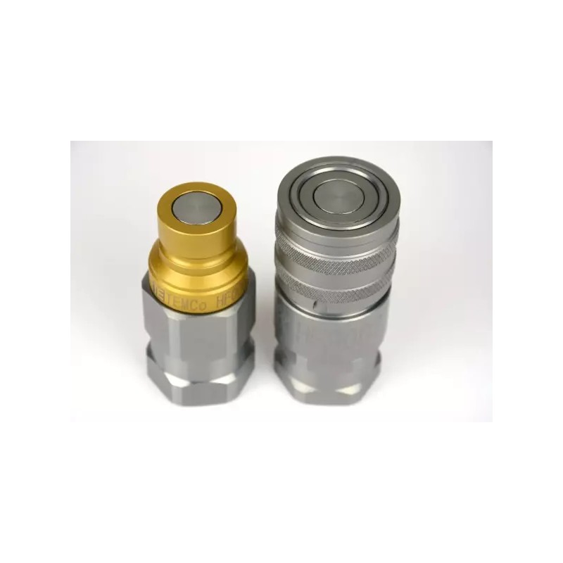 TEMCo 12인치 여성 NPT 스레드 바디 페어 유압 커플러 ISO