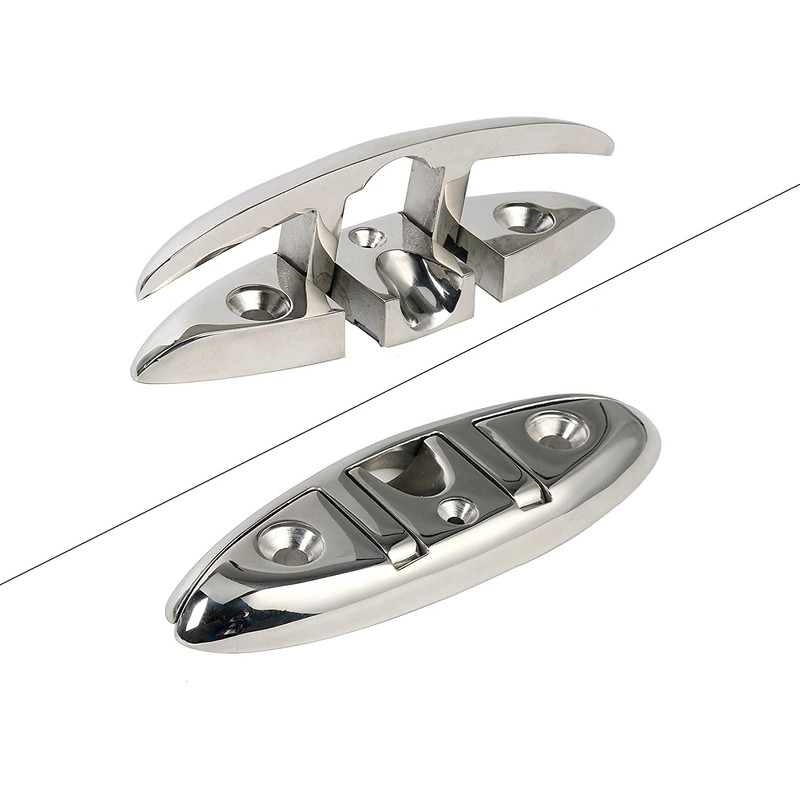 ISURE MARINE Boat Folding Cleat 6" Flip-up Heavy Dock Cleat