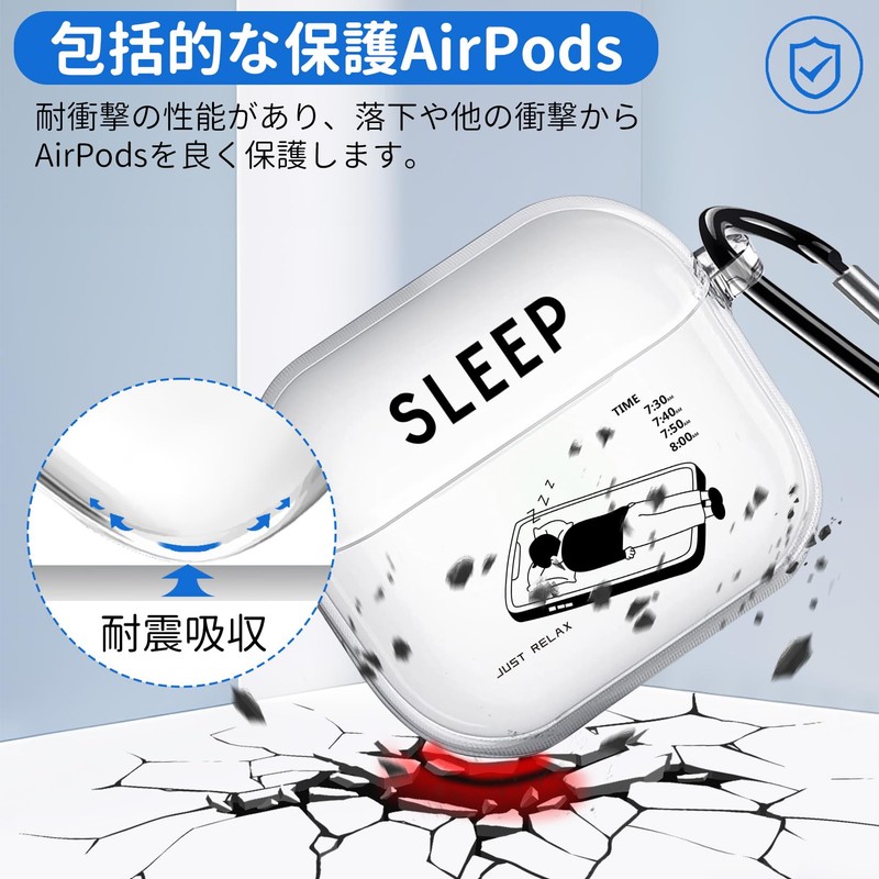 AirPods 4 Case (2024 Model), Clear, Stylish, Funny, Cute, AirPods