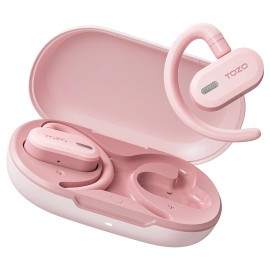 TOZO OpenBuds Wireless Earbuds Sport Open Ear Multi-Angle Adjustment Comfort - Fresh Pink