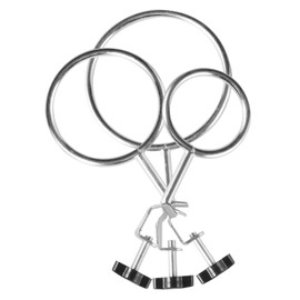 CHILDWEET 3pcs Laboratory Retort Ring Clamps Versatile Lab Stand Accessories for Secure Support of Beakers Flasks Easy to Use Chemical Experiment Equipment