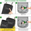 Key Lock Box, [New Version] [Flexible Rope] Diyife Portable Outdoor