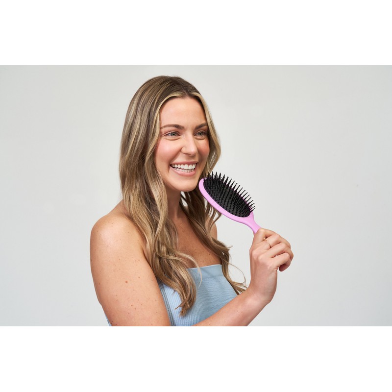 Oz Essentials Oval Cushion Detangler Brush - Purple