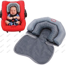 Little Tike® Baby Infant 2 in 1 Soft Head Neck Support Cushion Pillow for Travel, Car Seat, Pushchair, Pram & Baby Carrier etc
