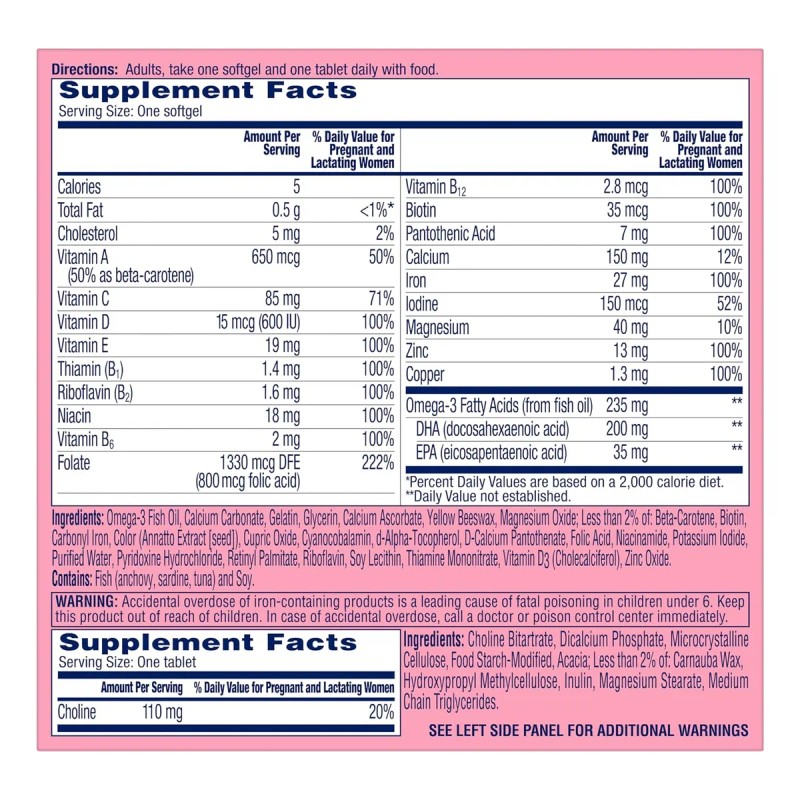 One A Day Women Prenatal Advanced Con 30 + 30