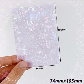 Sticker Notebook, M5, 5-Hole Divider Card, Divider Plate, Set of 10, PP, Translucent, Personal Organizer, Loose Leaf Diary, Card Separator, Binder, Notebook, Study, Office Supplies (Pink)