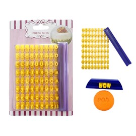 1 Pcs Polymer Clay Alphabet Stamps, Clay Pottery Stamps, Mini Alphabet Stamps Fondant, Cookie, Ceramic Polymer Clay Decorating Tools, DIY Making Tools (B-72 Characters)