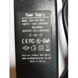 Replacement for 5V 8A AC-DC Adaptor Power Supply for HTI SSK SHU011 High Speed 7 Ports USB Hub