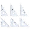 sourcing map 6piece Triangle Ruler Square Set 10cm 30/60 and