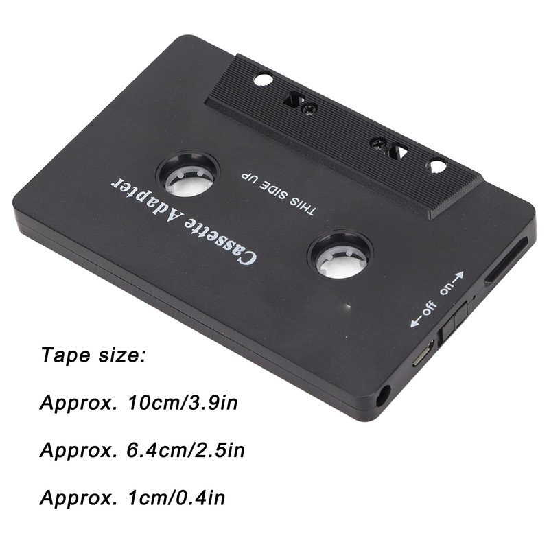 Cassette Adapter for Car Tablet, Multifunction Car Cassette Receiver Stereo