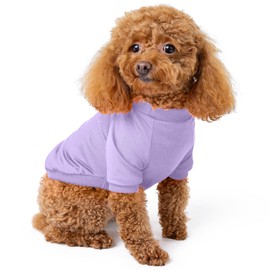 Rocky Thermal Jacket Clothes Fleece Lined Sweater for Dogs, Puppies, Warm Coat Bodysuit Onesie One Piece Vest Pet Jammies with Leg Warmers for Small, Medium, Large Dogs Cats (Lavender, Large)
