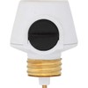 Westek 6009B 100W Full Range Lamp Socket Manual Dimmer, White