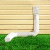 VEVOR Rain Gutter Downspout Extensions, 2-Pack Flexible Downspout Extender, Down