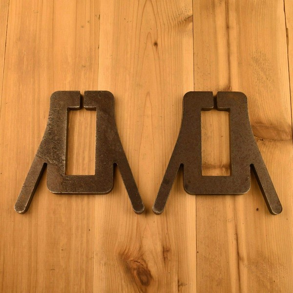 2x4 Wood Shooting Target Stand Holders - Made from 1/2" AR500 Steel