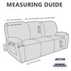 molasofa Recliner Sofa Covers - 8 Pieces Stretch Leather Like