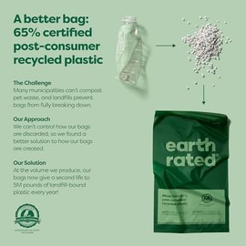 Earth Rated - Bolsas para excremento de perros, 300 bolsas grandes en 1 rollo con olor a lavanda