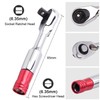 Bestgle 2 in1 Mini Ratchet Wrench, 1/4" Drive Hex Bit