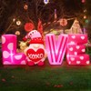 KOOY 6.3FT Long Valentine Day Inflatables Outdoor Decorations Inflatable Love