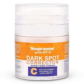 NEOPROSONE | Crema despigmentante facial y corporal | con Vitamina C 20%, Ácido Hialurónico y Vitamina E | antipigmento | crema aclarante corporal | c