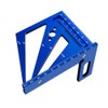 Upgrade Woodworking Measuring Ruler Metric/Inch 3D Multi-Angle Aluminum Alloy 22.5/30/45/60/67.5/90