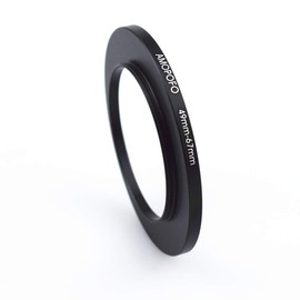 49 mm to 67 mm metal filter ring, 49-67 mm step up filter adapter ring, from camera lens with 49 mm filter thread to 67 mm filter ring