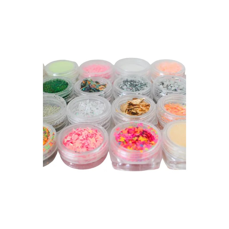 Decoracion De Uñas Glitter Piedras Acrilicas Decoració 48 Pz
