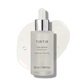 TIRTIR SOS Serum - Suero facial que potencia el brillo radiante - Rellenador, antienvejecimiento, hidratante - Piel visiblemente suave y luminosa - Sin fragancia para todo tipo de piel, 1.69 fl.oz.
