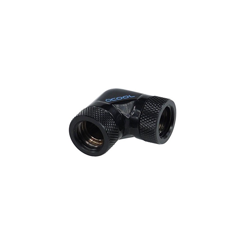 Alphacool HF L-Verbinder 90°; - G1/4 drehbar - 2x Innengewinde