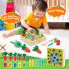 Wisplye Montessori Wooden Toy from 1 Years, Sorting Game, Motor