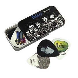 D'Addario Beatles Guitar Picks with Collectible Tin, Sgt. Pepper, Medium, Set of 15