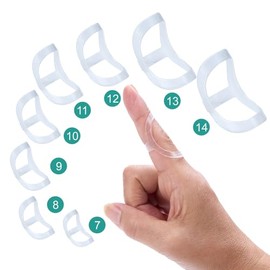 Soft Home Kit De 12 Férulas Para Dedos Que Incluyen 8 Paquetes De Férulas Ovaladas Transparentes Y 4 Fundas Para Dedos, Férulas Para Artritis, Dedos En Gatillo, Dedos En Mazo, Férulas Para Dedos En Ga