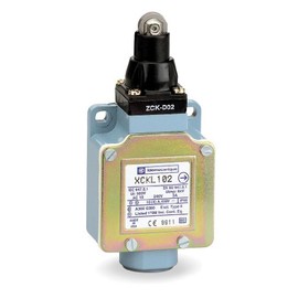 Telemecanique Sensors XCKL OsiSense XC Standard Limit Switch, One Cable Entry, 1 NO and 1 NC Snap-Action Contacts, Steel Roller Plunger, 1/2" NPT Tapped Entry