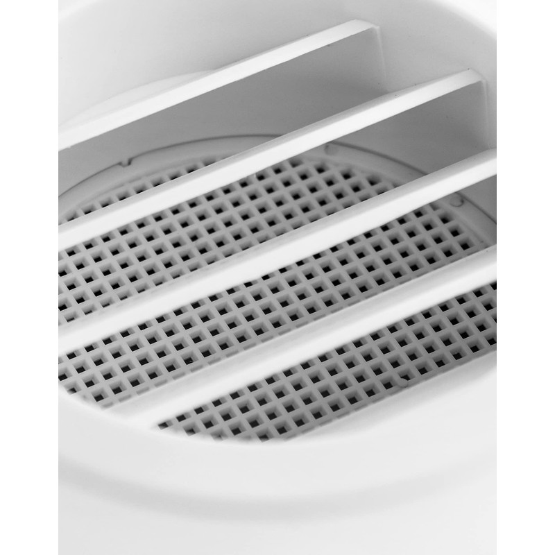 QWORK Air Vent ABS Louver Grille Cover, 4 Pack 4"