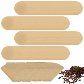 HWSWSH Pack of 800 Paper Coffee Filters, 64 mm Espresso Paper Filter + 40 V-shaped Coffee Filter, Round Coffee Filter, Paper Filter for Coffee Makers, Coffee Paper Filters for Coffee Machines/Espresso