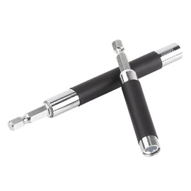 2pcs Extendible Hex Shank Magnetic Screwdriver Drill Bit Holder Extension Connection Rod Adapter for Screws, Nuts, Any Drill and Handheld Driver
