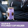 WINSA Glass Tumbler with Straw and Lid, 32 oz Glass