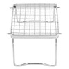 Portable Campfire Grill Silver Mini Folding Grill Rack Stainless Steel