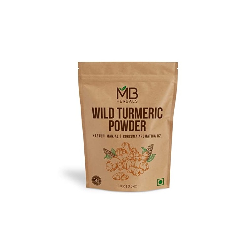 MB Herbals Wild Turmeric Powder 100g (3.5 oz) | Kasthuri