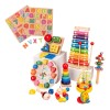 Set 11pzs Juego Didactico Montessori Tablero Madera Niños