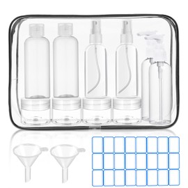 DTDNZKN 10 Pack Leak-Proof TSA Approved Travel Bottles for Toiletries - Squeezable Containers for Shampoo, Conditioner, Lotion, and Body Wash - Convenient and Practical Travel Accessories