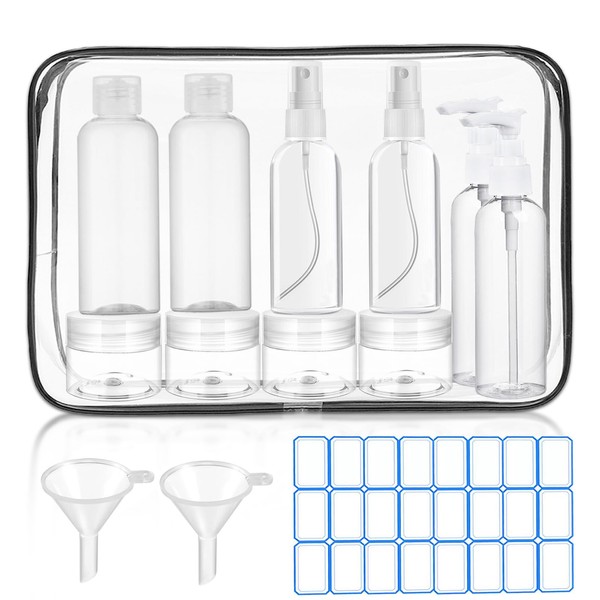 DTDNZKN 10 Pack Leak-Proof TSA Approved Travel Bottles for Toiletries