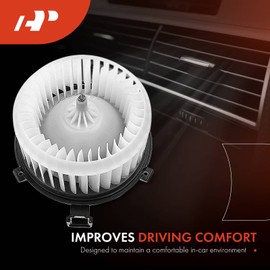 A-Premium HVAC Heater Blower Motor and Resistor Assembly Compatible with Buick Vehicles - Encore 2014-2022, L4 1.4L - Front Side