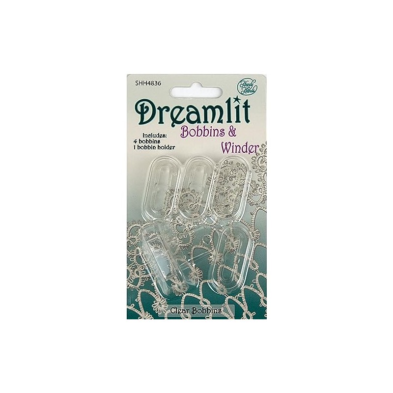 Handy Hands Dreamlit Shuttle Bobbins, Clear