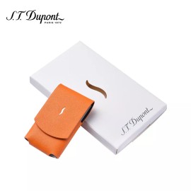 Dupont S.T. Dupont Leather Case Pouch For the Minijet Lighter, Orange 183052 New In Box