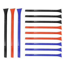 Joyangy 12Pcs Non-Scratch Plastic Scraper Set, Pen-Shaped Carbon Fiber Cleaning Tool, Multi-Purpose Stiff Scrapers for Removing Paint, Stickers, Labels, Food Residue in Tight Spaces and Crevices